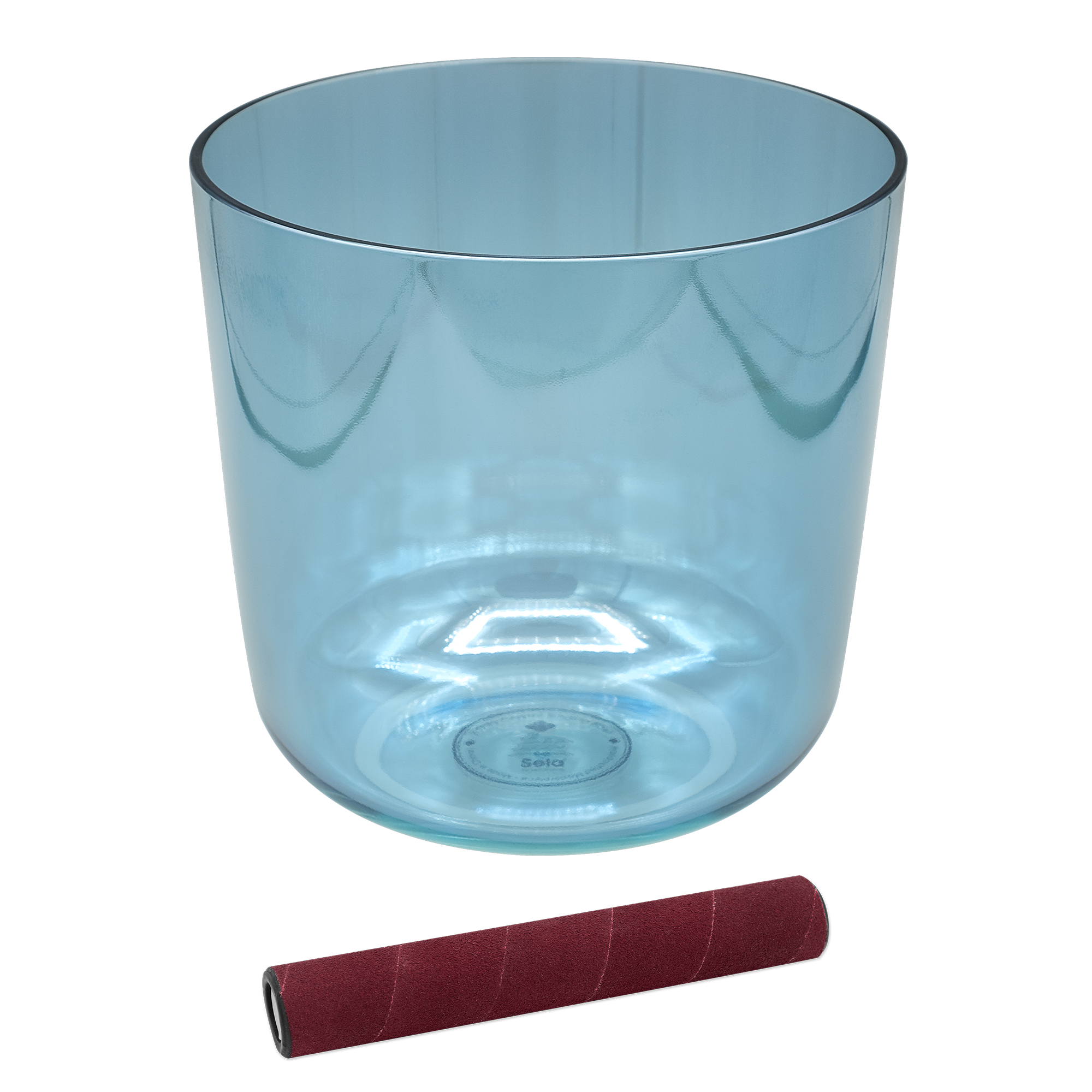 5.5” Infinity Crystal Singing Bowl in A4, 432 Hz, Blue