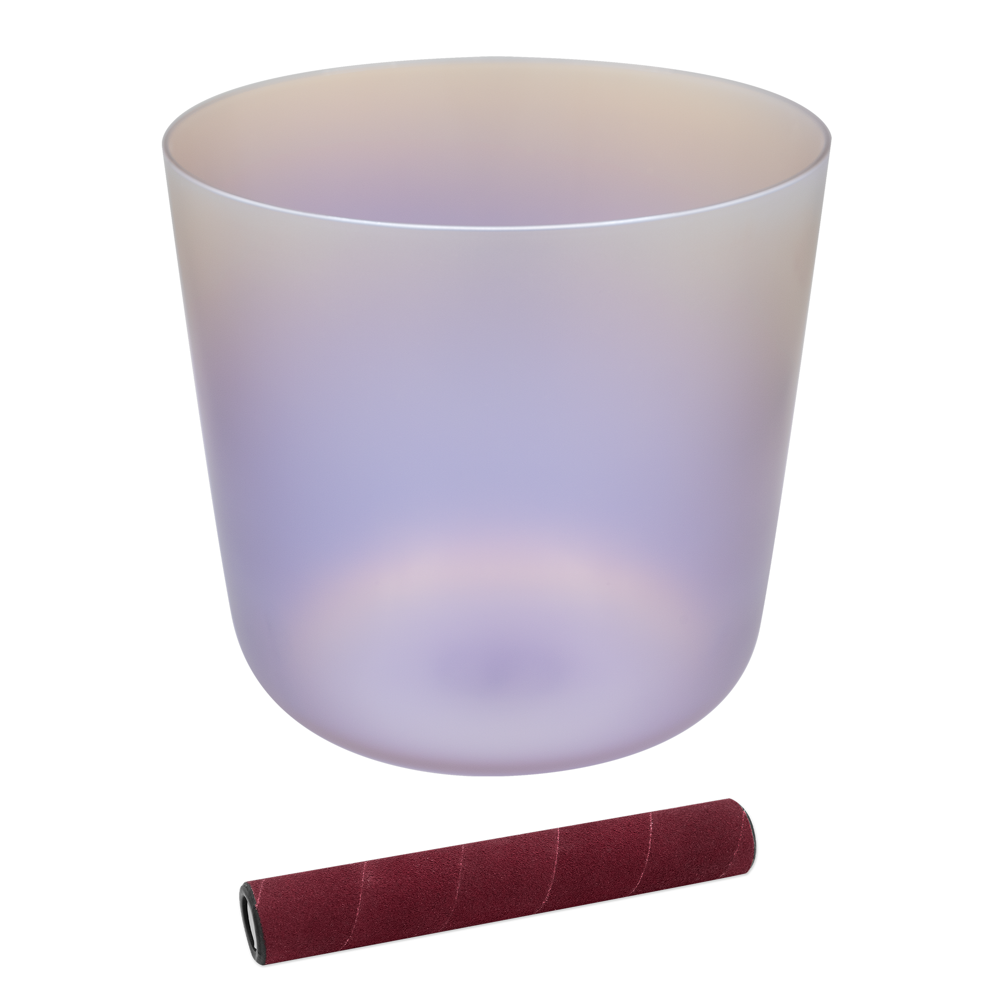7.0” Infinity Crystal Singing Bowl in B3, 432 Hz, Light Purple
